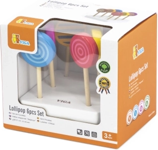 Helados de madera de colores Viga - set de 6 unidades