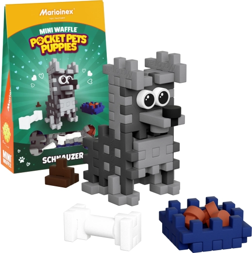 Set de construcción Mini Waffle Pocket Pets – cachorro de terrier