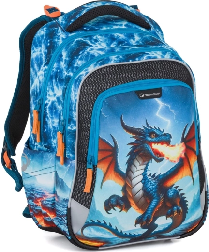 Mochila escolar Bagmaster Lumi 26 D Dragón