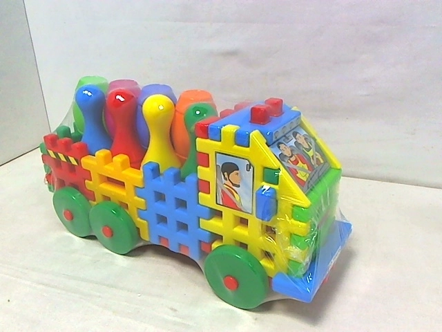 Juego de construcción – camión con bolos