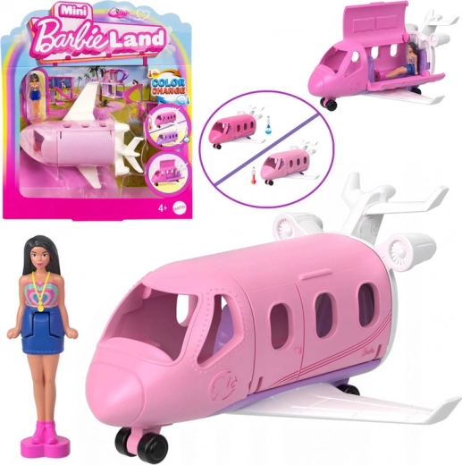 Mattel Mini Barbie Land – muñeca piloto con avión