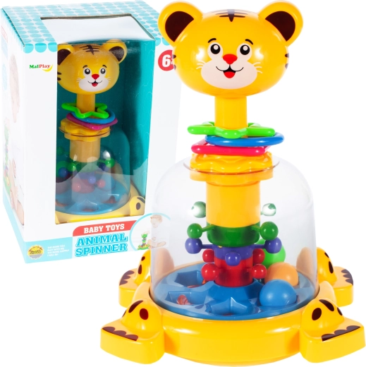 Gatito con bolitas: juguete interactivo para bebés