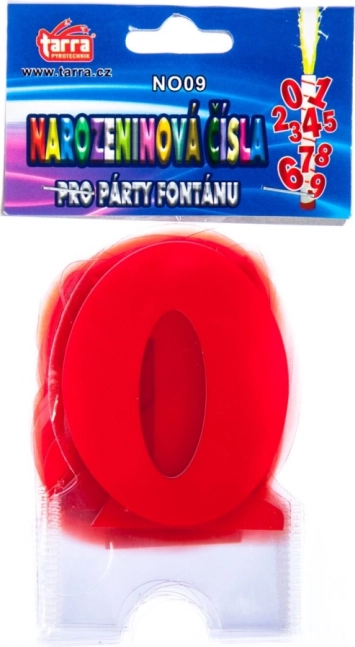 Números de cumpleaños para fuente de fiesta