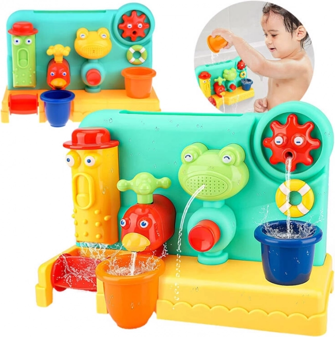 Panel de baño interactivo con efectos de agua y ventosas - 1 pieza