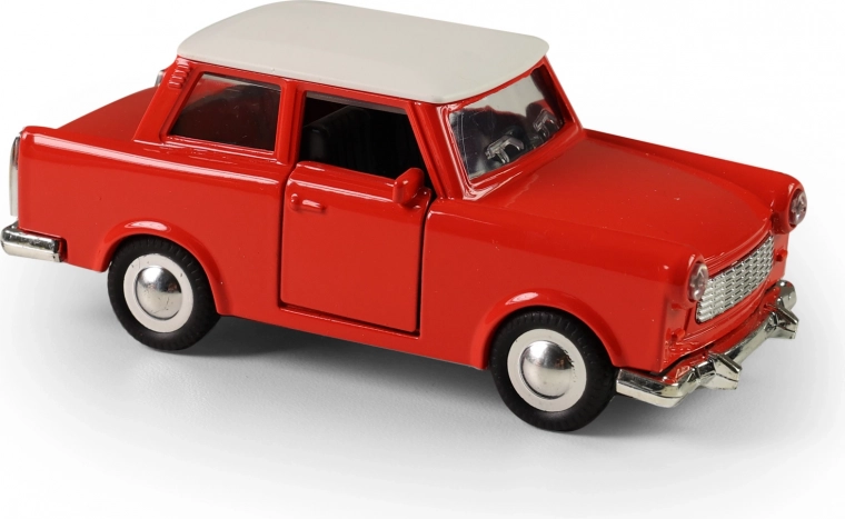 Modelo retro metálico de coche Trabant 1:32 con mecanismo de inercia
