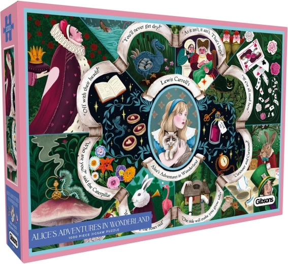 Puzzle Gibsons Alicia en el país de las maravillas de 1000 piezas
