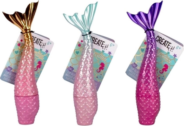 Create It! brillo de labios con forma de sirena