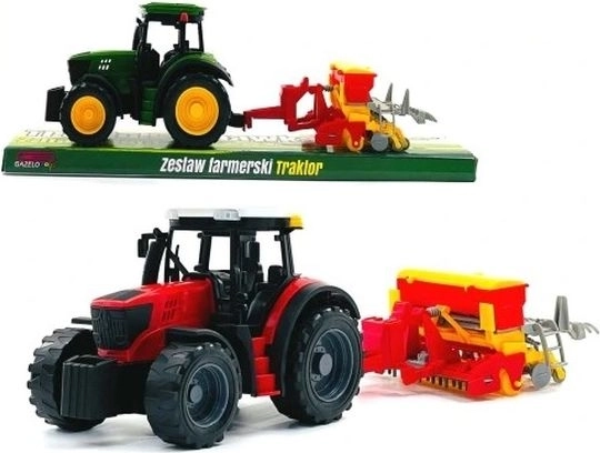 Tractor con máquina agrícola