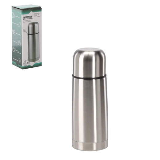 Termo 350 ml de acero inoxidable con larga conservación de temperatura