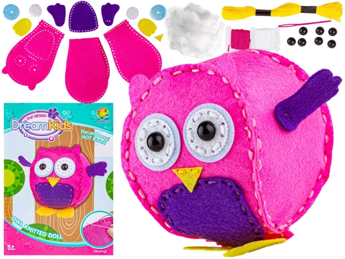 Kit creativo para coser un búho de peluche (DIY) - 1 pieza