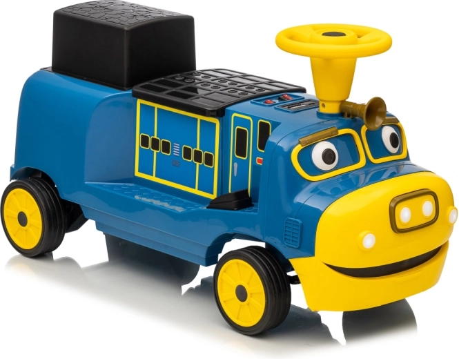 Locomotora eléctrica de paseo azul STACYJKOWO 12V