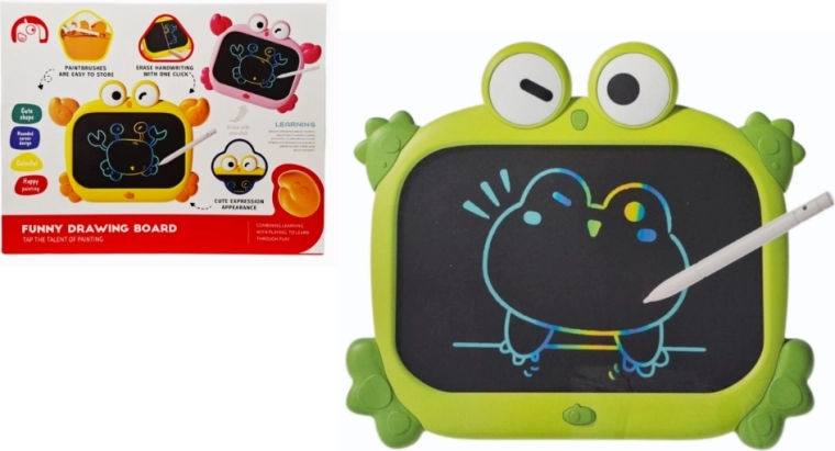 Tableta de dibujo LCD con forma de rana