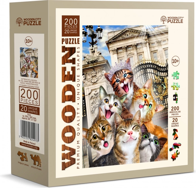 Puzle de madera Gatitos en Londres