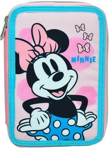 Estuche escolar Minnie de dos pisos equipado Gimsa