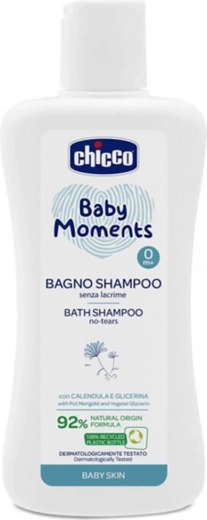 Chicco gel de ducha 2 en 1 para cabello y cuerpo Baby Moments 200 ml