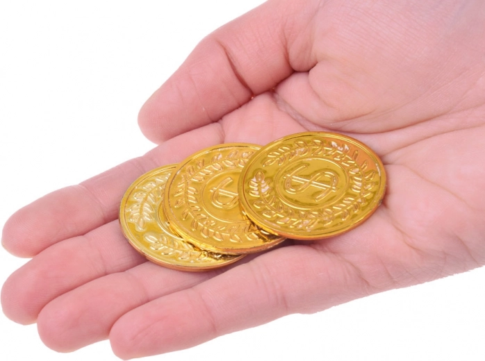 Monedas doradas como recompensa