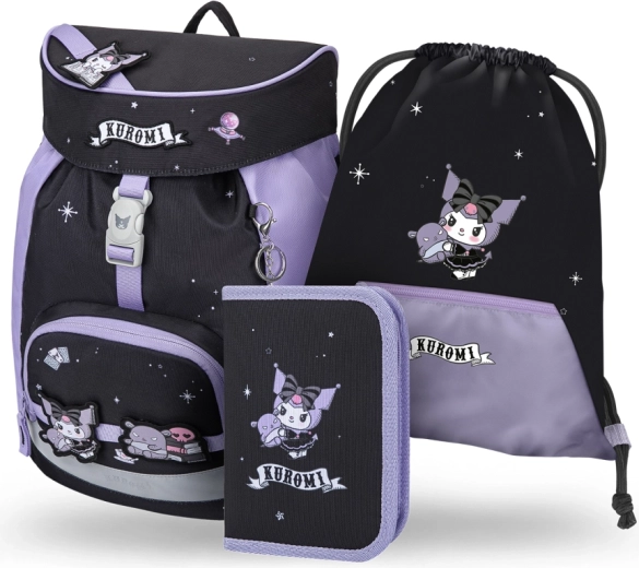 Baagl set escolar Airy Kuromi fortune dream – mochila, estuche y bolsa
