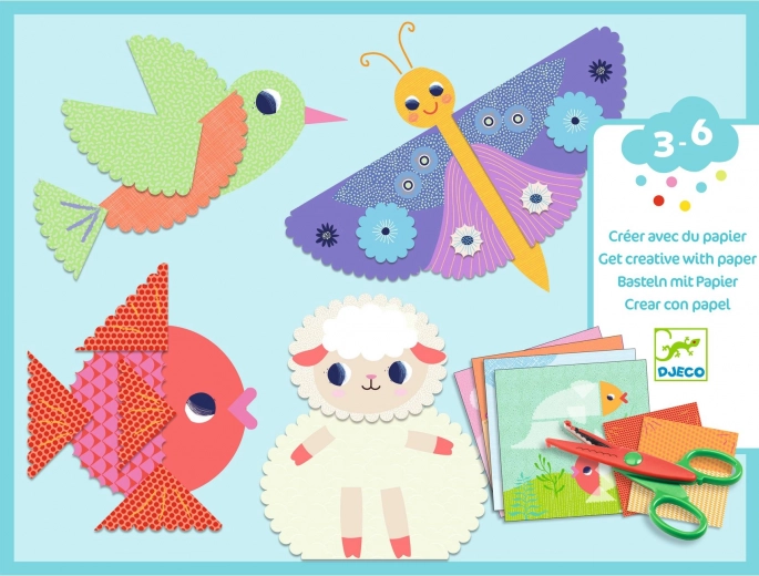 Djeco set creativo Recortar animales