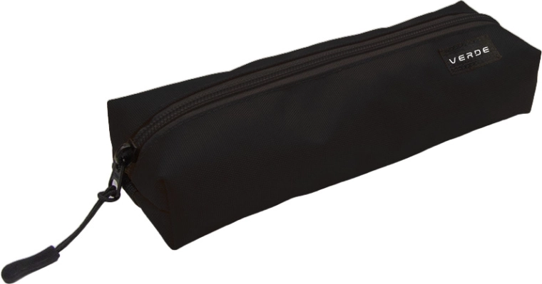 Estuche ancho con banda elástica VERDE negro