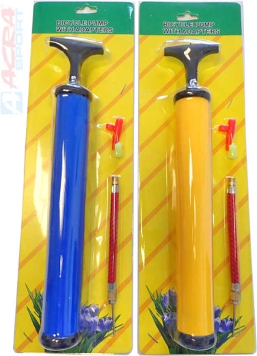 Bomba manual Acra para balones 30 cm en blíster - 1 unidad
