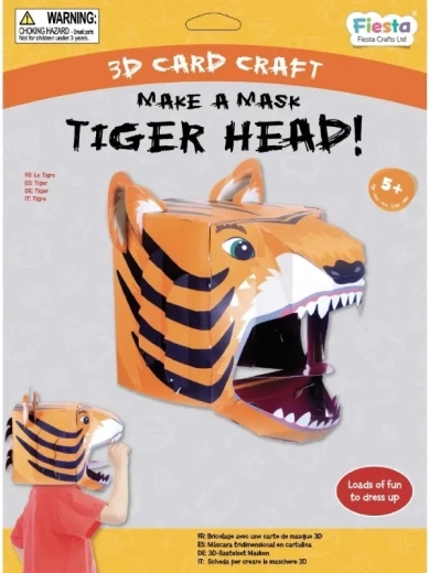 Set creativo máscara 3D Tigre Fiesta Crafts