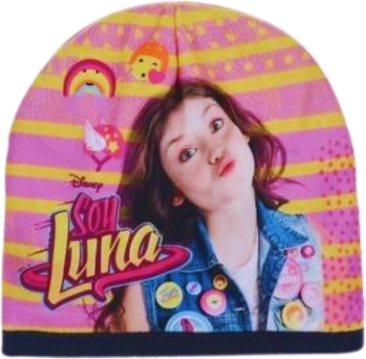 Gorro Soy Luna con ribete azul oscuro - 1 unidad
