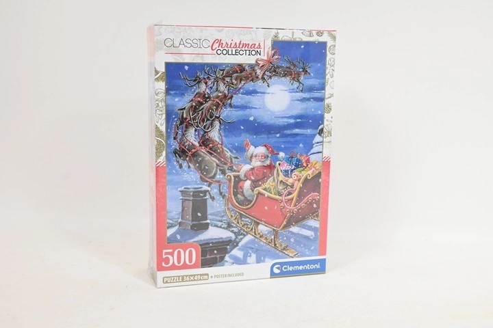Puzzle navideño Clementoni Midnight Sleigh Ride 500 piezas
