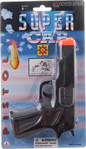 Pistola de fulminantes de 8 disparos negra