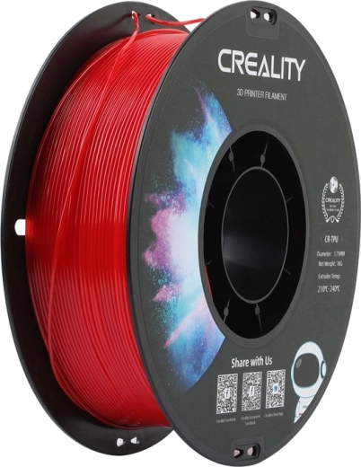 Filamento CREALITY TPU rojo 1,75 mm