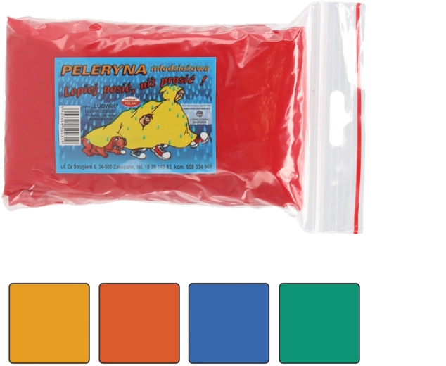 Poncho impermeable juvenil tipo capa para la lluvia unisex