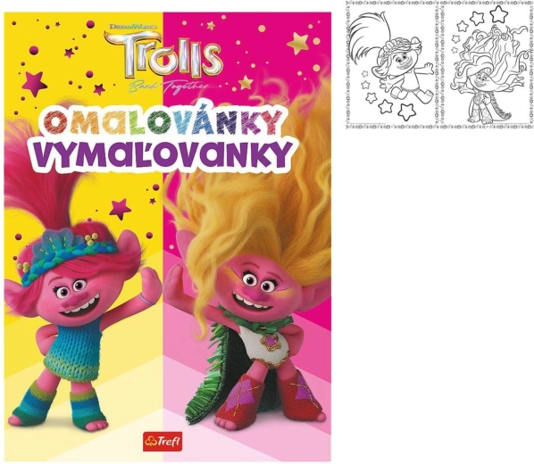 libro para colorear Trolls 20 × 27,5 cm