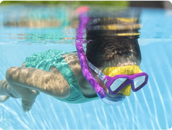 Snorkel ergonómico con protector antisalpicaduras