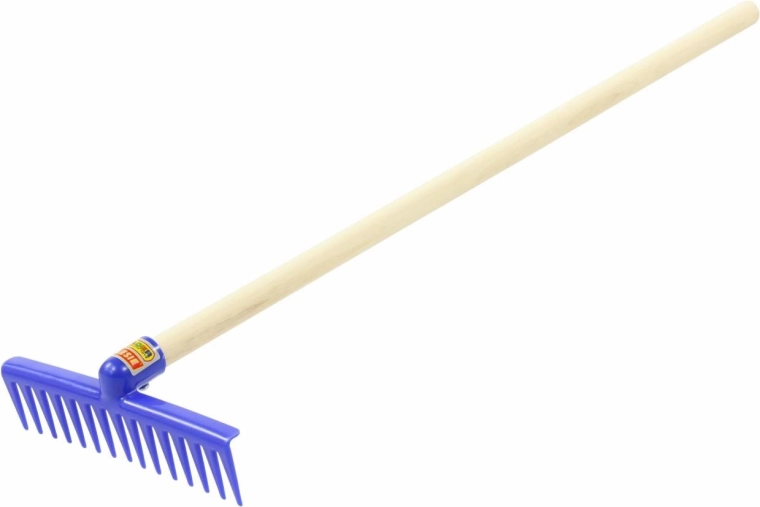 Dientes anchos para rastrillar fácilmente