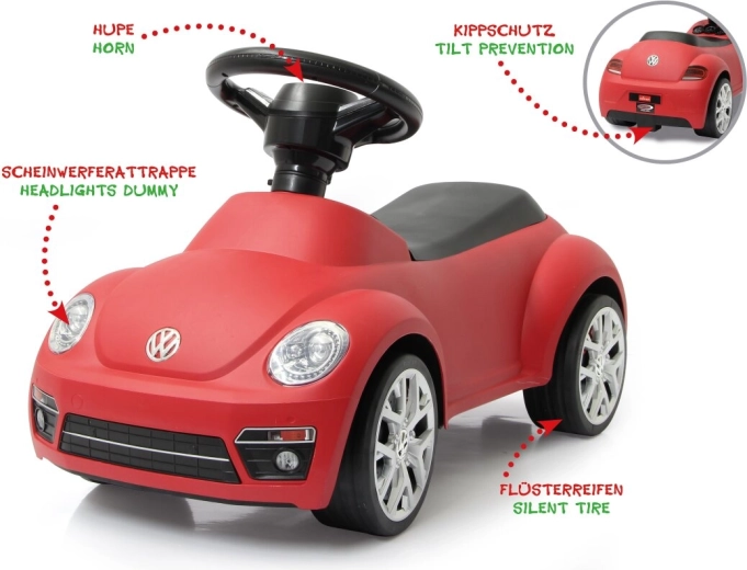 Correpasillos Jamara VW Beetle rojo