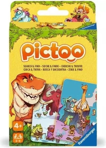Ravensburger Pictoo: dinosaurios – juego rápido de observación