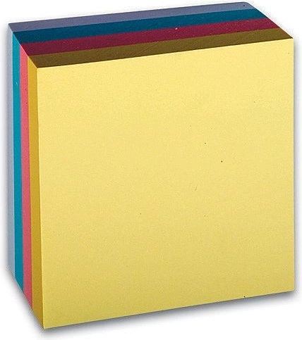 Bloc adhesivo Concorde 76 × 76 mm en tonos pastel