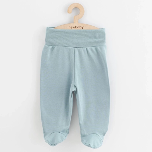 Pantalones con pie para bebé New Baby Classic II en menta oscuro 62 (3–6 meses)