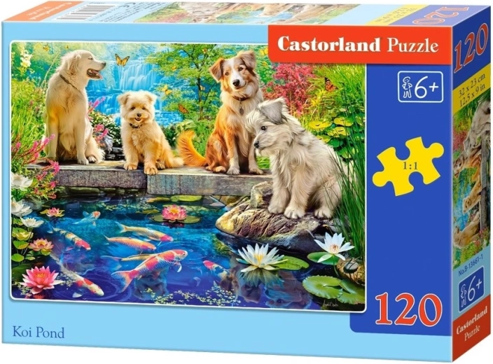Puzzle Castorland estanque con carpas Koi 120 piezas