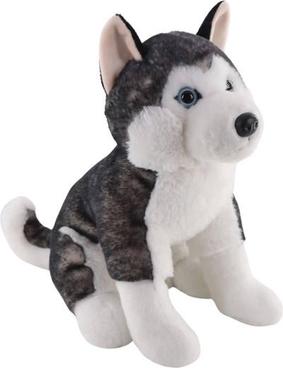 Husky de peluche sentado 25 cm