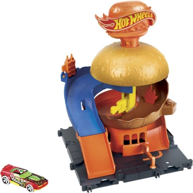 Hot Wheels City centro de la ciudad set de juego con coche