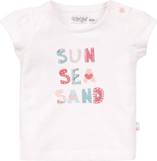 Camiseta infantil Dirkje de manga corta blanca