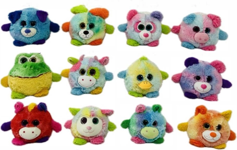 Bola de peluche con ojos grandes 19 cm