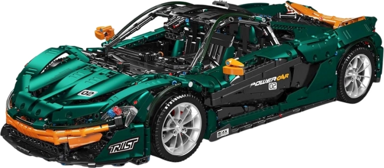 Kit de construcción Mould King coche deportivo verde