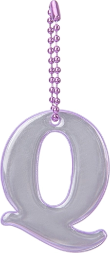 Colgante reflectante Baagl letra Q