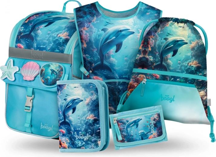 Conjunto escolar Baagl Zippy Delfín