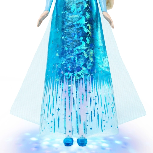 Efectos de luz mágicos en el vestido