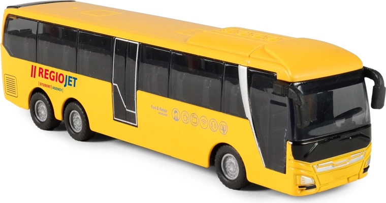 Modelo metálico de autobús RegioJet 15 cm