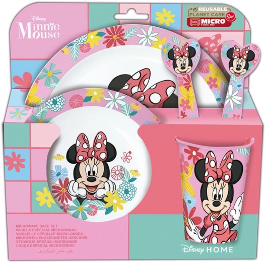 Set de vajilla infantil de plástico MINNIE, 5 piezas
