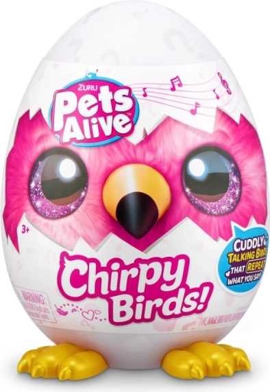 Pajarito parlante de peluche con sonidos en huevo misterioso ZURU Pets Alive (mix)