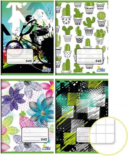 Cuaderno escolar A5 cuadriculado Teenage mix